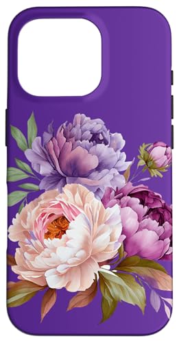 Pfingstrosen Blumen Aquarell Lavendel Lila Pfingstrosen Rosa Pfingstrose Hülle für iPhone 16 Pro Pfingstrosen Blumen Aquarell Lavendel Lila Pfingstrosen Rosa Pfingstrose Hülle für iPhone 16 Pro von Peony Flower Art NYC