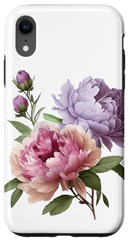 Pfingstrosen Blumen Aquarell Lavendel Lila Pfingstrosen Rosa Pfingstrose Hülle für iPhone XR Pfingstrosen Blumen Aquarell Lavendel Lila Pfingstrosen Rosa Pfingstrose Hülle für iPhone XR von Peony Flower Art NYC