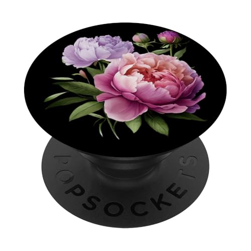 Pfingstrosen Blumen Aquarell Lavendel Lila Pfingstrosen Rosa Pfingstrose PopSockets Klebender PopGrip Pfingstrosen Blumen Aquarell Lavendel Lila Pfingstrosen Rosa Pfingstrose PopSockets Klebender PopGrip von Peony Flower Art NYC