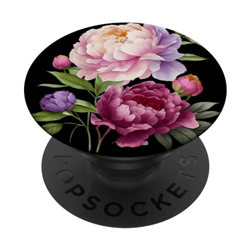 Pfingstrosen Blumen Aquarell Lavendel Lila Pfingstrosen Rosa Pfingstrose PopSockets Klebender PopGrip Pfingstrosen Blumen Aquarell Lavendel Lila Pfingstrosen Rosa Pfingstrose PopSockets Klebender PopGrip von Peony Flower Art NYC