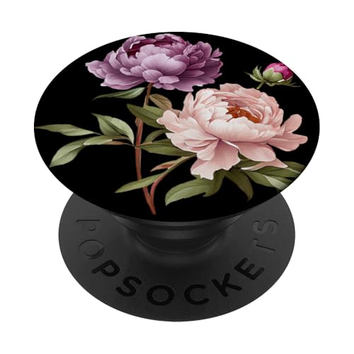 Pfingstrosen Blumen Aquarell Lavendel Lila Pfingstrosen Rosa Pfingstrose PopSockets Klebender PopGrip Pfingstrosen Blumen Aquarell Lavendel Lila Pfingstrosen Rosa Pfingstrose PopSockets Klebender PopGrip von Peony Flower Art NYC