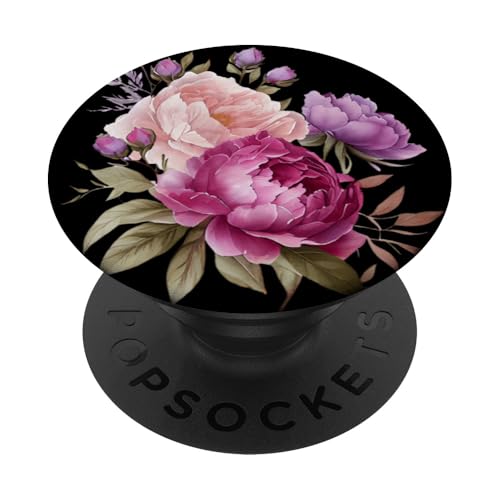 Pfingstrosen Blumen Aquarell Lavendel Lila Pfingstrosen Rosa Pfingstrose PopSockets Klebender PopGrip Pfingstrosen Blumen Aquarell Lavendel Lila Pfingstrosen Rosa Pfingstrose PopSockets Klebender PopGrip von Peony Flower Art NYC