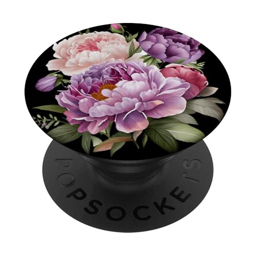 Pfingstrosen Blumen Aquarell Lavendel Lila Pfingstrosen Rosa Pfingstrose PopSockets Klebender PopGrip Pfingstrosen Blumen Aquarell Lavendel Lila Pfingstrosen Rosa Pfingstrose PopSockets Klebender PopGrip von Peony Flower Art NYC