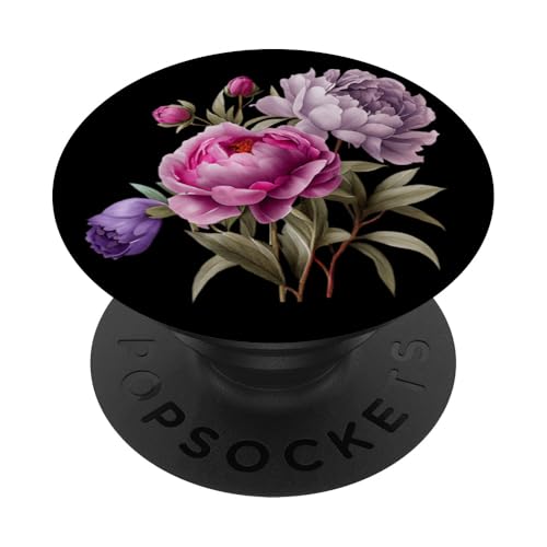 Pfingstrosen Blumen Aquarell Lavendel Lila Pfingstrosen Rosa Pfingstrose PopSockets Klebender PopGrip Pfingstrosen Blumen Aquarell Lavendel Lila Pfingstrosen Rosa Pfingstrose PopSockets Klebender PopGrip von Peony Flower Art NYC