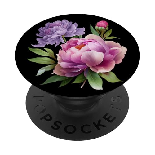Pfingstrosen Blumen Aquarell Lavendel Lila Pfingstrosen Rosa Pfingstrose PopSockets Klebender PopGrip Pfingstrosen Blumen Aquarell Lavendel Lila Pfingstrosen Rosa Pfingstrose PopSockets Klebender PopGrip von Peony Flower Art NYC