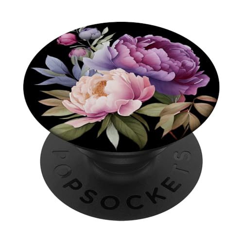 Pfingstrosen Blumen Aquarell Lavendel Lila Pfingstrosen Rosa Pfingstrose PopSockets Klebender PopGrip Pfingstrosen Blumen Aquarell Lavendel Lila Pfingstrosen Rosa Pfingstrose PopSockets Klebender PopGrip von Peony Flower Art NYC