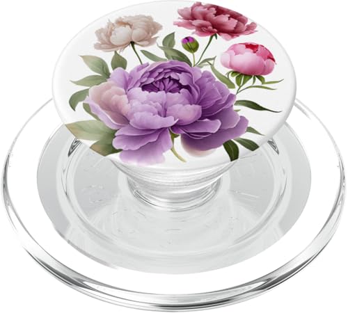 Pfingstrosen Blumen Aquarell Lavendel Lila Pfingstrosen Rosa Pfingstrose PopSockets PopGrip für MagSafe Pfingstrosen Blumen Aquarell Lavendel Lila Pfingstrosen Rosa Pfingstrose PopSockets PopGrip für MagSafe von Peony Flower Art NYC