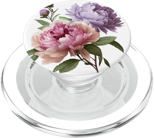 Pfingstrosen Blumen Aquarell Lavendel Lila Pfingstrosen Rosa Pfingstrose PopSockets PopGrip für MagSafe Pfingstrosen Blumen Aquarell Lavendel Lila Pfingstrosen Rosa Pfingstrose PopSockets PopGrip für MagSafe von Peony Flower Art NYC