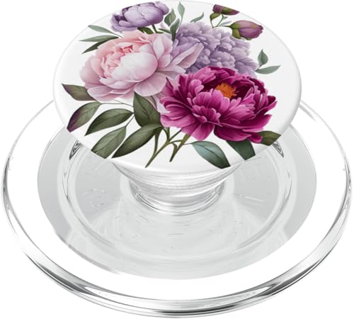 Pfingstrosen Blumen Aquarell Lavendel Lila Pfingstrosen Rosa Pfingstrose PopSockets PopGrip für MagSafe Pfingstrosen Blumen Aquarell Lavendel Lila Pfingstrosen Rosa Pfingstrose PopSockets PopGrip für MagSafe von Peony Flower Art NYC