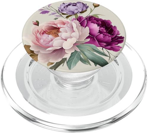 Pfingstrosen Blumen Aquarell Lavendel Lila Pfingstrosen Rosa Pfingstrose PopSockets PopGrip für MagSafe Pfingstrosen Blumen Aquarell Lavendel Lila Pfingstrosen Rosa Pfingstrose PopSockets PopGrip für MagSafe von Peony Flower Art NYC