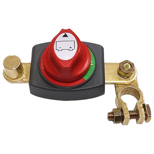 Top -Post -Batterie -Trennschalter, wasserdichte schwere Batterieschalter, Master -Stromausfall -Isolator für RV -Autoboot -ATV, negatives Einsatz, Auto -Trennung von Peosaard