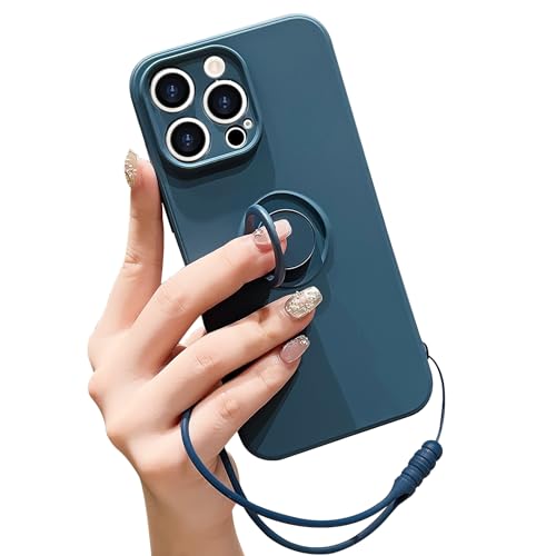 Pepmune Handykette für iPhone 14 Pro Max Hülle Silikon mit 360 Grad Ring Halter Ständer Magnetischen Autohalterungen Handyhülle mit Band Kameraschutz Schutzhülle Case für iPhone 14 Pro Max Blau Pepmune Handykette für iPhone 14 Pro Max Hülle Silikon mit 360 Grad Ring Halter Ständer Magnetischen Autohalterungen Handyhülle mit Band Kameraschutz Schutzhülle Case für iPhone 14 Pro Max Blau von Pepmune