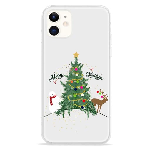 Pepmune Kompatibel mit iPhone 11 Hülle Weihnachten Transparent Motiv Handyhülle Ultra Dünn Durchsichtig Silikonhülle TPU Bumper Cover für iPhone 11,Weihnachtsbaum Pepmune Kompatibel mit iPhone 11 Hülle Weihnachten Transparent Motiv Handyhülle Ultra Dünn Durchsichtig Silikonhülle TPU Bumper Cover für iPhone 11,Weihnachtsbaum von Pepmune
