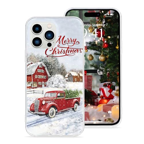 Pepmune Kompatibel mit iPhone 13 Pro Hülle Weihnachten Transparent Motiv Handyhülle Ultra Dünn Durchsichtig Silikonhülle TPU Bumper Cover für iPhone 13 Pro,Rotes Auto Pepmune Kompatibel mit iPhone 13 Pro Hülle Weihnachten Transparent Motiv Handyhülle Ultra Dünn Durchsichtig Silikonhülle TPU Bumper Cover für iPhone 13 Pro,Rotes Auto von Pepmune