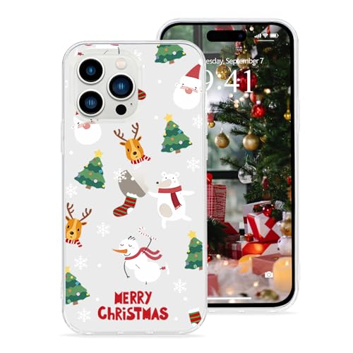 Pepmune Kompatibel mit iPhone 15 Pro Hülle Weihnachten Transparent Motiv Handyhülle Ultra Dünn Durchsichtig Silikonhülle TPU Bumper Cover für iPhone 15 Pro,Schneemann Pepmune Kompatibel mit iPhone 15 Pro Hülle Weihnachten Transparent Motiv Handyhülle Ultra Dünn Durchsichtig Silikonhülle TPU Bumper Cover für iPhone 15 Pro,Schneemann von Pepmune