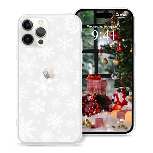 Pepmune Kompatibel mit iPhone 15 Pro Max Hülle Weihnachten Transparent Motiv Handyhülle Ultra Dünn Durchsichtig Silikonhülle TPU Bumper Cover für iPhone 15 Pro Max,Weiße Schneeflocke Pepmune Kompatibel mit iPhone 15 Pro Max Hülle Weihnachten Transparent Motiv Handyhülle Ultra Dünn Durchsichtig Silikonhülle TPU Bumper Cover für iPhone 15 Pro Max,Weiße Schneeflocke von Pepmune