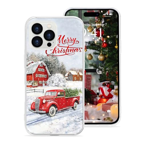 Pepmune Kompatibel mit iPhone 16 Pro Hülle Weihnachten Transparent Motiv Handyhülle Ultra Dünn Durchsichtig Silikonhülle TPU Bumper Cover für iPhone 16 Pro,Rotes Auto Pepmune Kompatibel mit iPhone 16 Pro Hülle Weihnachten Transparent Motiv Handyhülle Ultra Dünn Durchsichtig Silikonhülle TPU Bumper Cover für iPhone 16 Pro,Rotes Auto von Pepmune