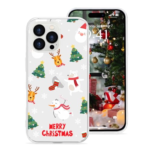 Pepmune Kompatibel mit iPhone 16 Pro Hülle Weihnachten Transparent Motiv Handyhülle Ultra Dünn Durchsichtig Silikonhülle TPU Bumper Cover für iPhone 16 Pro,Schneemann Pepmune Kompatibel mit iPhone 16 Pro Hülle Weihnachten Transparent Motiv Handyhülle Ultra Dünn Durchsichtig Silikonhülle TPU Bumper Cover für iPhone 16 Pro,Schneemann von Pepmune