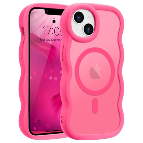 Pepmune Magnetisch Handyhülle für iPhone 15 Plus/14 Plus Hülle Wellenform Kompatibel mit MagSafe Durchscheinend Silikon Case Wellen Design Stoßfest Schutzhülle für iPhone 15 Plus/14 Plus Rosenrot Pepmune Magnetisch Handyhülle für iPhone 15 Plus/14 Plus Hülle Wellenform Kompatibel mit MagSafe Durchscheinend Silikon Case Wellen Design Stoßfest Schutzhülle für iPhone 15 Plus/14 Plus Rosenrot von Pepmune