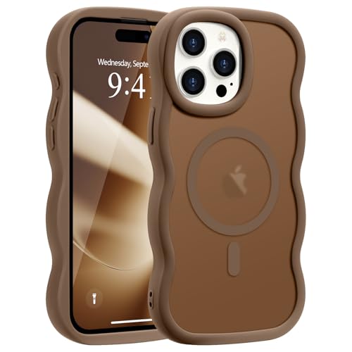 Pepmune Magnetisch Handyhülle für iPhone 15 Pro Hülle Wellenform Kompatibel mit MagSafe Durchscheinend Silikon Case Wellen Design TPU Bumper Anti-Kratzt Stoßfest Schutzhülle für iPhone 15 Pro Gold Pepmune Magnetisch Handyhülle für iPhone 15 Pro Hülle Wellenform Kompatibel mit MagSafe Durchscheinend Silikon Case Wellen Design TPU Bumper Anti-Kratzt Stoßfest Schutzhülle für iPhone 15 Pro Gold von Pepmune
