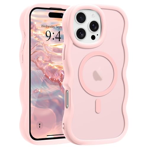 Pepmune Magnetisch Handyhülle für iPhone 16 Pro Hülle Wellenform Kompatibel mit MagSafe Durchscheinend Silikon Case Wellen Design TPU Bumper Anti-Kratzt Stoßfest Schutzhülle für iPhone 16 Pro Rosa Pepmune Magnetisch Handyhülle für iPhone 16 Pro Hülle Wellenform Kompatibel mit MagSafe Durchscheinend Silikon Case Wellen Design TPU Bumper Anti-Kratzt Stoßfest Schutzhülle für iPhone 16 Pro Rosa von Pepmune