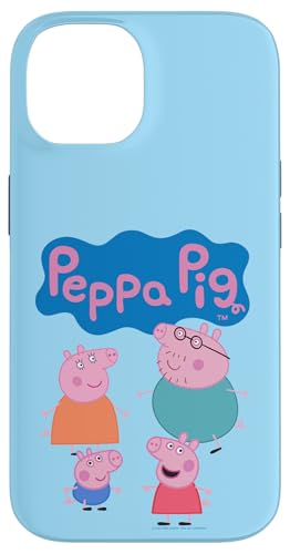 Hülle für iPhone 14 Peppa Pig Cute Family Group Shot Logo von Peppa Pig