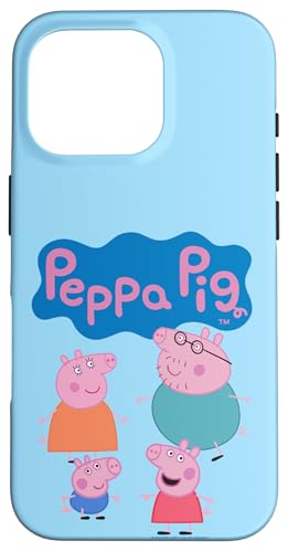 Hülle für iPhone 16 Pro Peppa Pig Cute Family Group Shot Logo von Peppa Pig