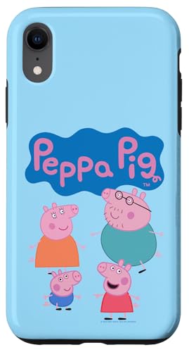 Hülle für iPhone XR Peppa Pig Cute Family Group Shot Logo von Peppa Pig
