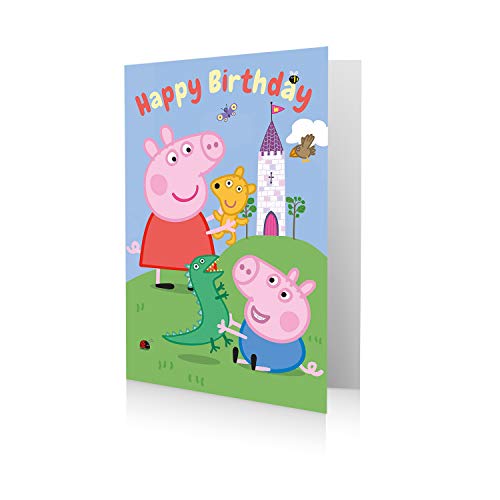 Offizielle Peppa Wutz Geburtstagskarte Happy Birthday von Peppa Pig