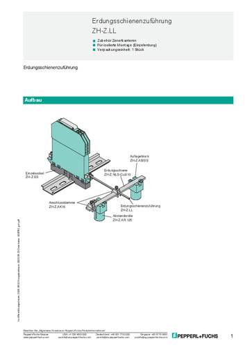 Pepperl+Fuchs 028782 Erdungsschienenzuführung ZH-Z.LL 1St. von Pepperl+Fuchs