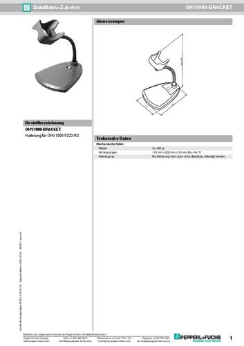 Pepperl+Fuchs 285911 Halterung OHV1000-BRACKET 1St. von Pepperl+Fuchs