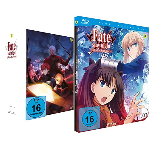 Fate/stay night: Unlimited Blade Works - 2. Staffel - Gesamtausgabe [8 DVDs] & Fate/stay night: Unlimited Blade Works - Vol.3 - [Blu-ray] von Peppermint Anime (Crunchyroll GmbH)