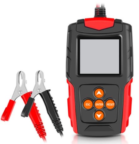 Autobatterie-Tester 12 V 24 V, 100 – 2000 CCA Autobatterie-Tester, digitales Multimeter für Autobatterie, Ladegerät für Auto, Batterie 12 V – Test Start und Aufladung, Gesundheitsüberwachung von Peppy