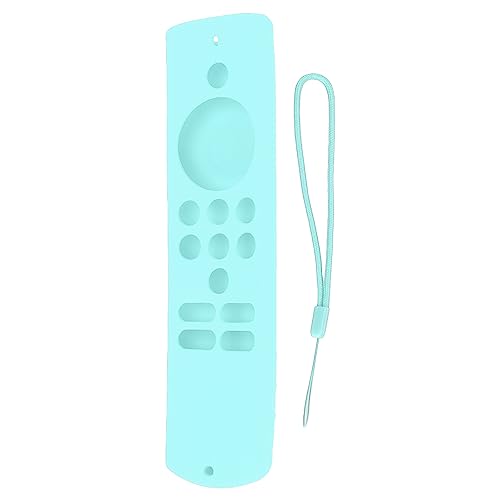PerGar Silikon-Fernbedienungshülle, Weiche, rutschfeste, Stoßfeste Fernbedienungshülle mit Trageband für Fire TV Stick Lite (Fire TV-Steuerung Nicht Im Lieferumfang Enthalten).(Minzgrün) von PerGar