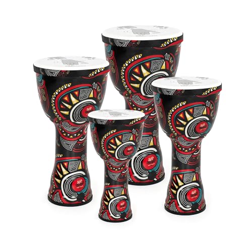 Percussion Plus Carnival Slap Djembe gemischt 4er Pack - vorgestimmt von Percussion Plus