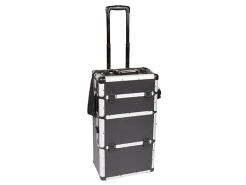 Aluminium Trolley Case - 370 X 225 X 670 Mm - Black von Perel