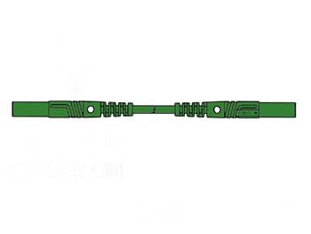 Contact Protected Injection-Moulded Measuring Lead 4Mm 100Cm / Green (Mlb/Gg-Sh 100/1) von Perel