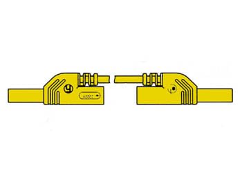 Contact Protected Measuring Lead 4Mm 50Cm / Yellow (Mlb-Sh/Ws 50/1) von Perel