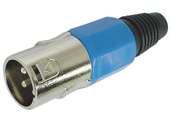 PEREL - CA101BL Xlr-Stecker, 3-Polig, Blau 640021 von Perel