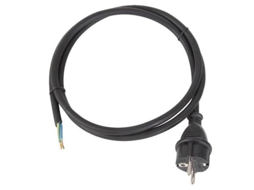 PEREL - EPC015R25 Netzkabel, Gummi, Stecker auf Ende Ohne Stecker/Kupplung, Länge 1,5 m 175976 von Perel