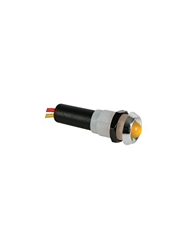 Perel 139566 LED-Signalleuchte, 5V, ABS Chrom Gehäuse, Gelb von Perel