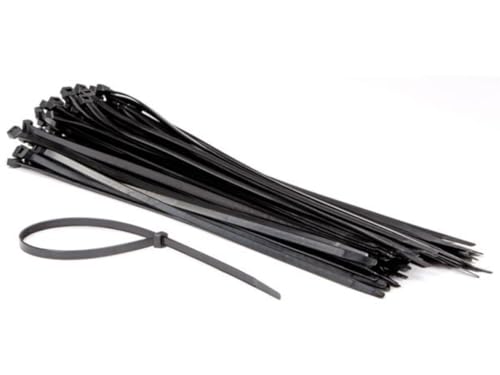 Perel Set Nylon-Kabelbinder 8,8x500 mm - Schwarz, UV-beständig, 100 Stück Perel Set Nylon-Kabelbinder 8,8x500 mm - Schwarz, UV-beständig, 100 Stück von Perel