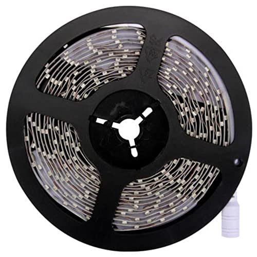 Perel Set mit LED-Streifen und Netzteil, 180 helle 3528 LEDs, dimmbar, flexibel und selbstklebend, kann alle 3 LEDs (5 cm) abgeschnitten werden, PU-Beschichtung, 3 Meter lang, kaltweiß. von Perel