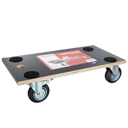 Toolland - QT111 Transport-Roller, Max Tragkraft 400 kg, 575 mm x 300 mm Abmessungen 175682, Mehrfarbig, (L x B) 575 mm x 300 mm von Toolland a land of possibilities