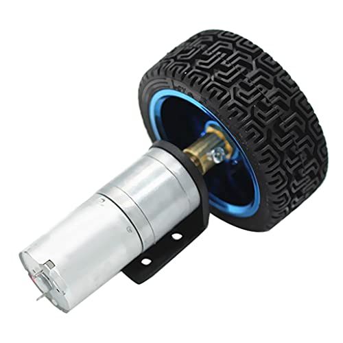 65mm Getriebemotor Langsamläufer Elektromotor Drehteller Spiegelkugelmotor für Roboter, Car, Messgeräte und elektrische Spielzeug, 12V 58RPM von Perfeclan