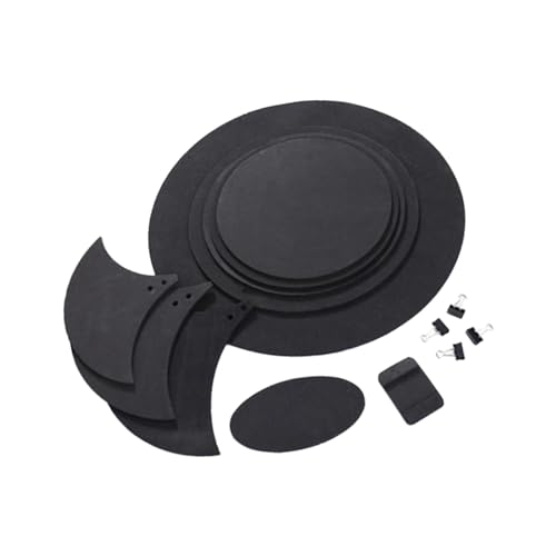 Perfeclan 10-teiliges Drum Mute Pad Drum-Zubehör Drum Practice Pads Set für Training Prop von Perfeclan