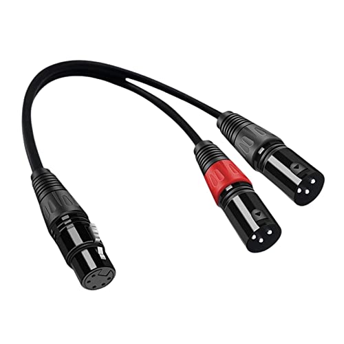 Perfeclan Dual DMX 3-poliger Stecker auf 5-polige XLR-Buchse Kabel PVC-Außenflexibles Kabel für, 1,5 Meter von Perfeclan