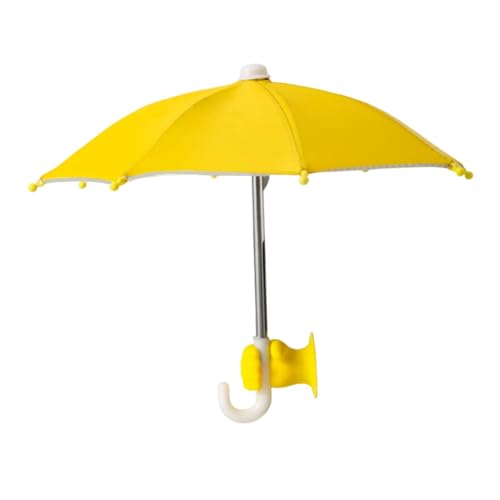 Perfeclan Handy-Regenschirm für die Abdeckung, kreativer Sonnenblenden-Saugnapfständer für die Navigation im Freien mit dem Auto oder Fahrrad, Handy, Fahrrad, Gelb Perfeclan Handy-Regenschirm für die Abdeckung, kreativer Sonnenblenden-Saugnapfständer für die Navigation im Freien mit dem Auto oder Fahrrad, Handy, Fahrrad, Gelb von Perfeclan