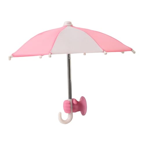 Perfeclan Handy-Regenschirm für die Abdeckung, kreativer Sonnenblenden-Saugnapfständer für die Navigation im Freien mit dem Auto oder Fahrrad, Handy, Fahrrad, Rosa Weiß Perfeclan Handy-Regenschirm für die Abdeckung, kreativer Sonnenblenden-Saugnapfständer für die Navigation im Freien mit dem Auto oder Fahrrad, Handy, Fahrrad, Rosa Weiß von Perfeclan