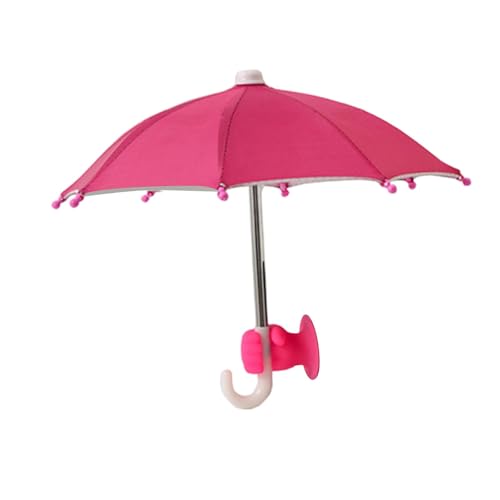 Perfeclan Handy-Regenschirm für die Abdeckung, kreativer Sonnenblenden-Saugnapfständer für die Navigation im Freien mit dem Auto oder Fahrrad, Handy, Fahrrad, Rose Rot Perfeclan Handy-Regenschirm für die Abdeckung, kreativer Sonnenblenden-Saugnapfständer für die Navigation im Freien mit dem Auto oder Fahrrad, Handy, Fahrrad, Rose Rot von Perfeclan